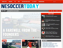 Tablet Screenshot of nesoccertoday.com